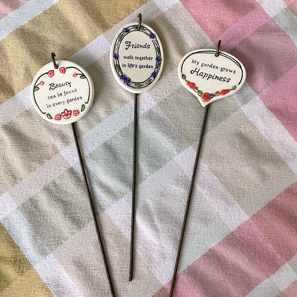 Garden  Decor 🪴 Pot Stakes. Lot of (3) Three